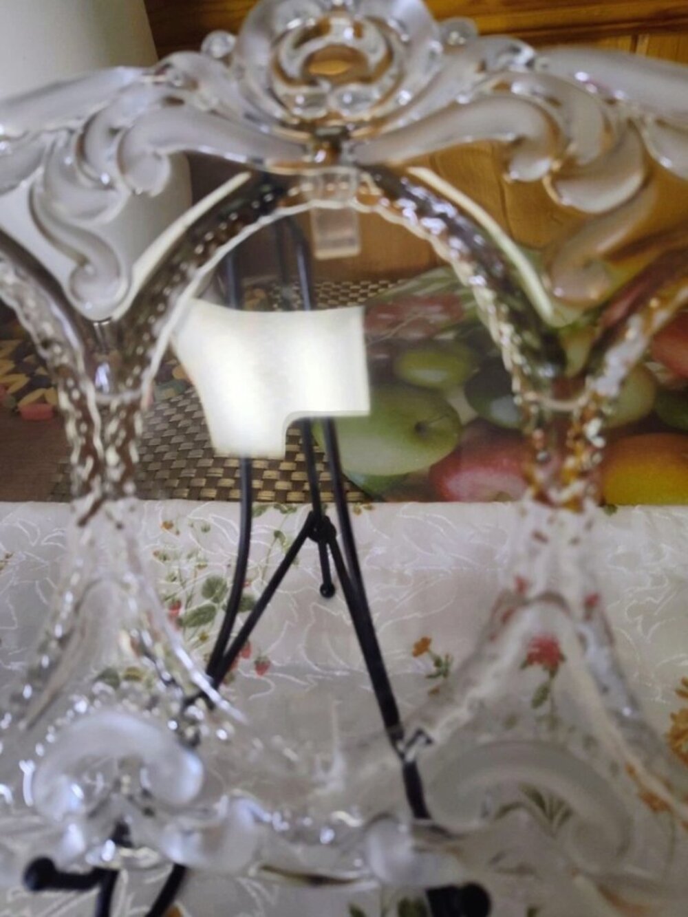 Mikasa Princess Crystal Clear and Frost Triple Oval Pic 3.25 x 4.5 In - Picture 3 of 7
